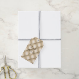 Gold Creme Champagne Diamond Geschenkanhänger