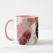 Gold Creme Pink Black Cowgirl Cowhide Tasse (Links)