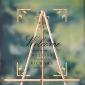 Gold Crest Wedding Welcome Acrylschild (Neutral)