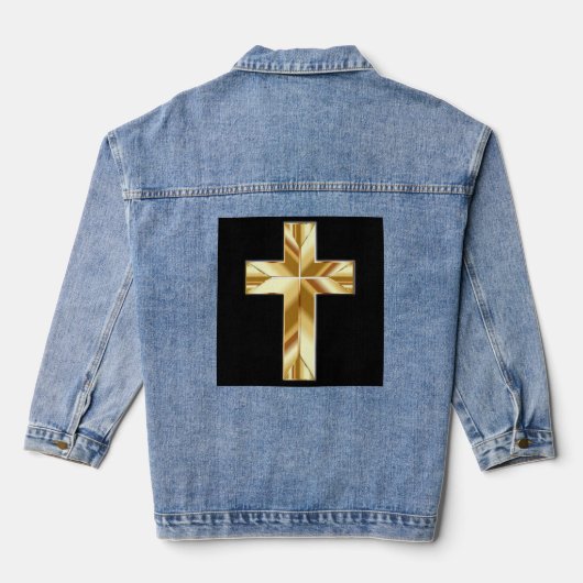 GOLD CROSS CHRISTLICH Denim Jean Jacke (Rückseite)