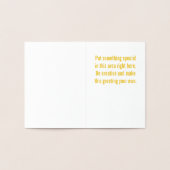 Gold Cross Folienkarte (Innenseite)