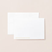 Gold Cross God Bless Baby Religiöse Taufe Folienkarte (Rückseite mit Umschlag)