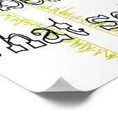 Gold Cross Gott sagte es Poster (Ecke)