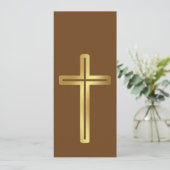 Gold Cross Lesezeichen (Stehend Vorderseite)