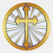 GOLD CROSS RUNDER AUFKLEBER (Vorderseite)