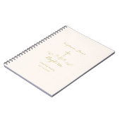 Gold Cross und Laurels Notizblock (Linke Seite)