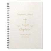 Gold Cross und Laurels Notizblock (Vorderseite)