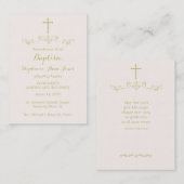 Gold Cross und Laurels Visitenkarte (Vorne/Hinten)