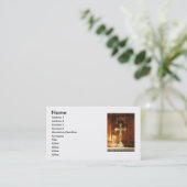 Gold Cross-Visitenkarte Visitenkarte (Stehend Vorderseite)