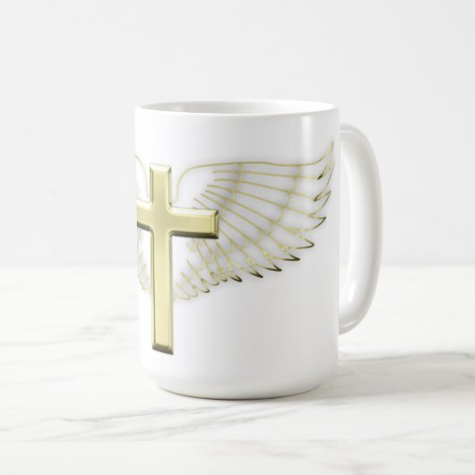 Gold Cross Wing Kaffeetasse (VorderseiteRechts)