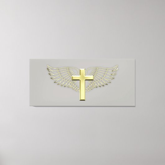Gold Cross Wing Leinwanddruck (Vorderseite)