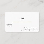 Gold Cross Wing Visitenkarte (Rückseite)