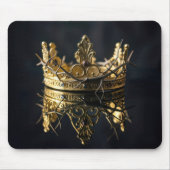 Gold Crown and Crown of Thorns Reflection Mousepad (Vorne)