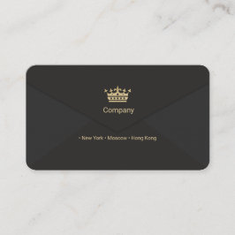 Gold Crown Business Card Visitenkarte