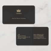 Gold Crown Business Card Visitenkarte (Vorne/Hinten)