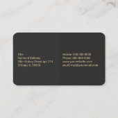 Gold Crown Business Card Visitenkarte (Rückseite)