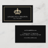 Gold Crown Business Card Visitenkarte (Vorne/Hinten)