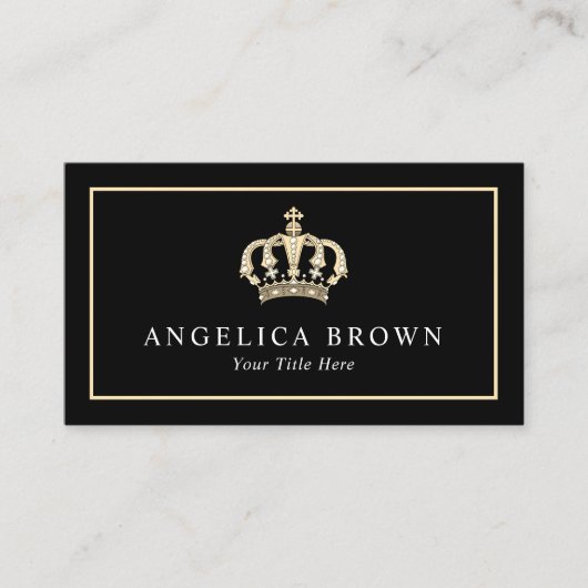 Gold Crown Business Card Visitenkarte (Vorderseite)