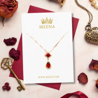 Gold Crown-Kette-Display-Karte