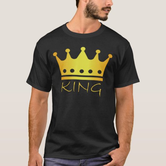 Gold Crown King Fantasy T-Shirt (Vorderseite)