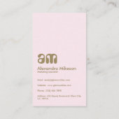 Gold Crown Minimal Elegant Visitenkarte (Rückseite)