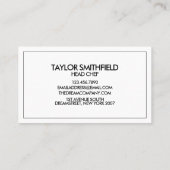 Gold Crown Modern Business Card Visitenkarte (Rückseite)