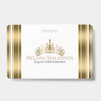 Gold Crown & Stripes Modernes Design