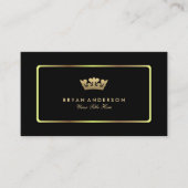 Gold Crown-Visitenkarte Visitenkarte (Vorderseite)
