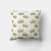 Gold Crowns Mairytale Prince Storybook Deco Kissen (Rückseite)
