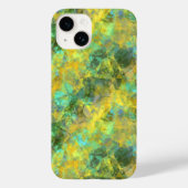 Gold Crumpled Textur Case-Mate iPhone Hülle (Rückseite)