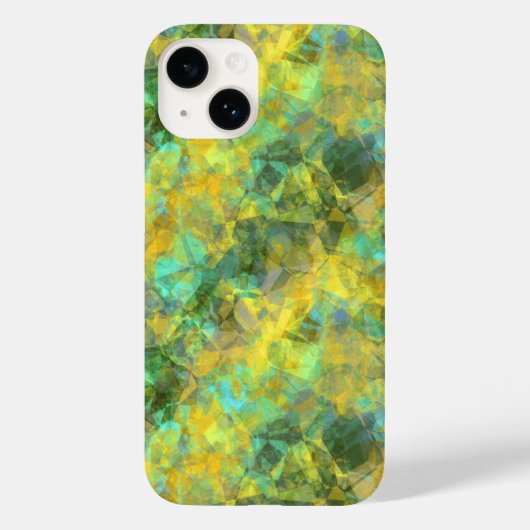 Gold Crumpled Textur Case-Mate iPhone Hülle (Rückseite)