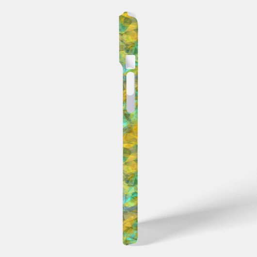 Gold Crumpled Textur Case-Mate iPhone Hülle (Rückseite / Links)