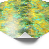 Gold Crumpled Textur Fotodruck (Ecke)