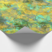 Gold Crumpled Textur Geschenkpapier (Ecke)