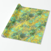 Gold Crumpled Textur Geschenkpapier (Ungerollt)