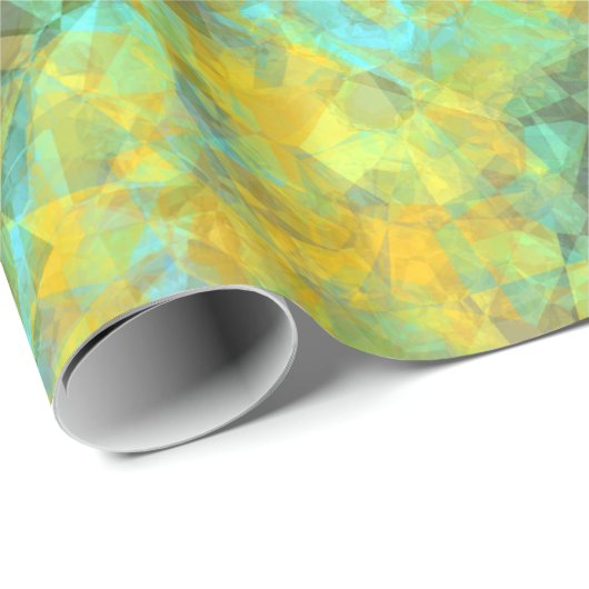 Gold Crumpled Textur Geschenkpapier (Rolleneckpunkt)