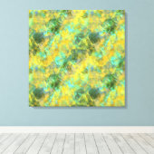 Gold Crumpled Textur Leinwanddruck (Insitu (Holzboden))