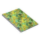 Gold Crumpled Textur Notizblock (Rechte Seite)