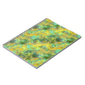 Gold Crumpled Textur Notizblock (Linke Seite)