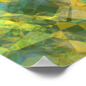 Gold Crumpled Textur Poster (Ecke)