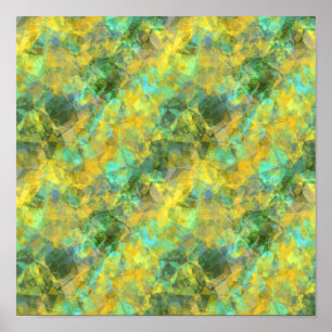 Gold Crumpled Textur Poster