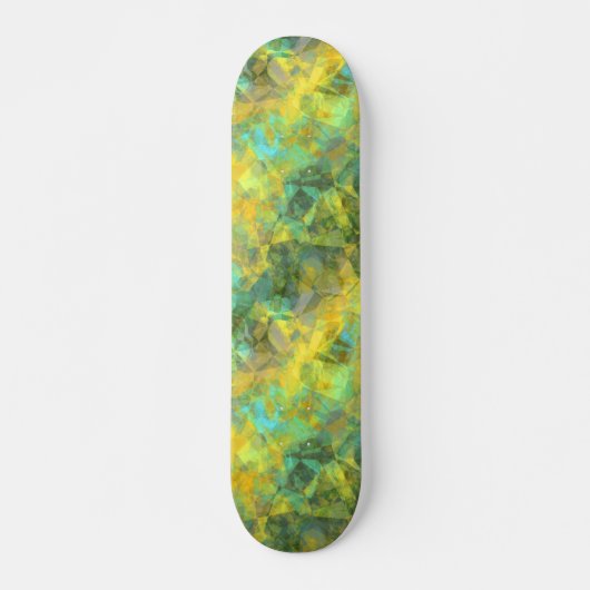 Gold Crumpled Textur Skateboard (Vorne)