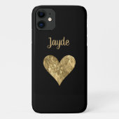 Gold Crystal Personalisiert Heft Handy Case (Rückseite)