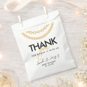 Gold Cuban Link Chain Hip Hop Baby Shower Geschenktütchen (Ausgeschnitten)