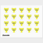 Gold Cup Teacher's Award Stickers (Blatt)