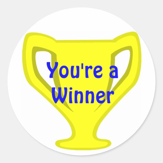 Gold Cup Teacher's Award Stickers (Vorderseite)