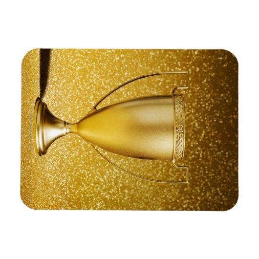 Gold Cup Trophy Magnet (Horizontal)