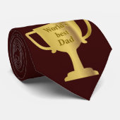 Gold Cup World's Best Vater Neckltie Krawatte (Gerollt)