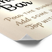 Gold Cupcake Glitzer Tropfen Bäckerei Koch Custom Poster (Ecke)