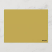 Gold Cupids Elegantes Skript Save the Date Postkarte (Rückseite)